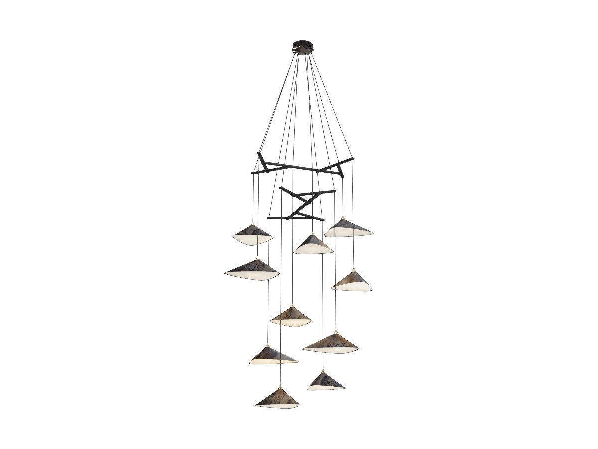 MOSS Objects Emily V10 Suspension Lamp Oxidized