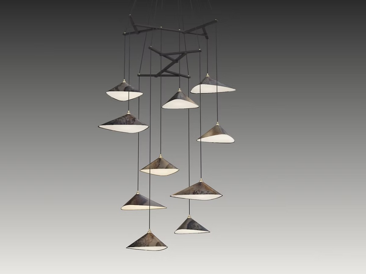 MOSS Objects Emily V10 Suspension Lamp Oxidized
