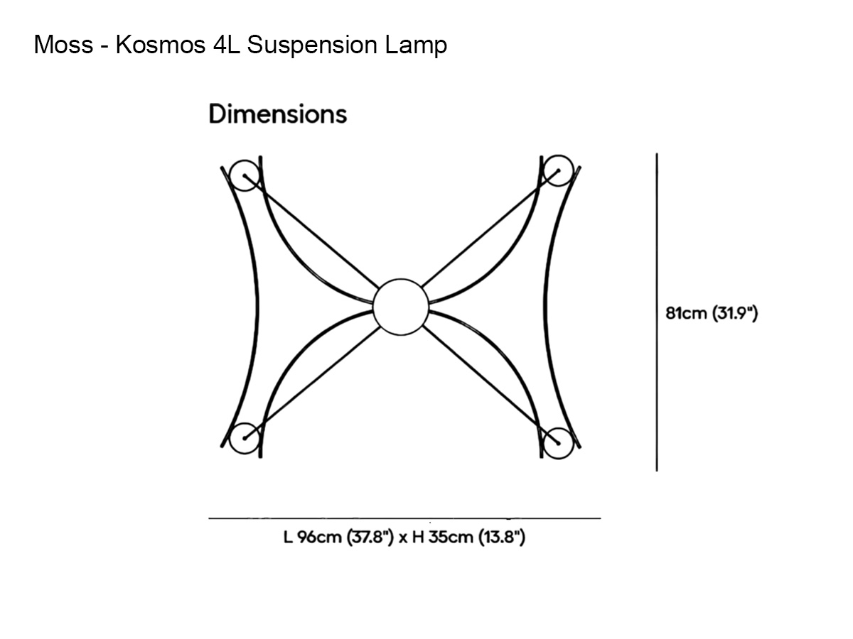 MOSS Objects Kosmos 4l Suspension Lamp