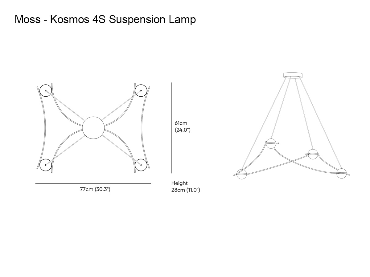 MOSS Objects Kosmos 4s Suspension Lamp
