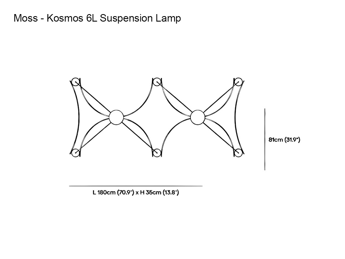 MOSS Objects Kosmos 6l Suspension Lamp