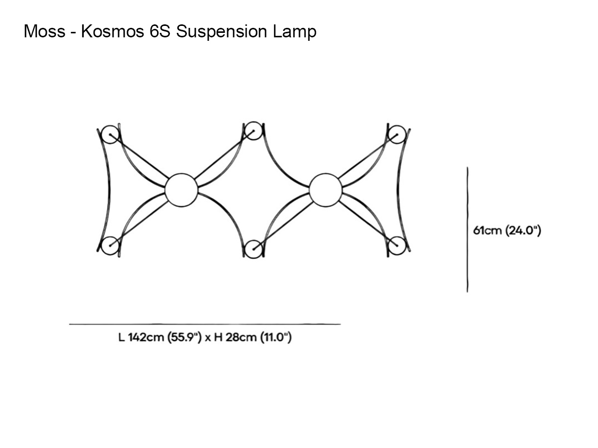 MOSS Objects Kosmos 6s Suspension Lamp