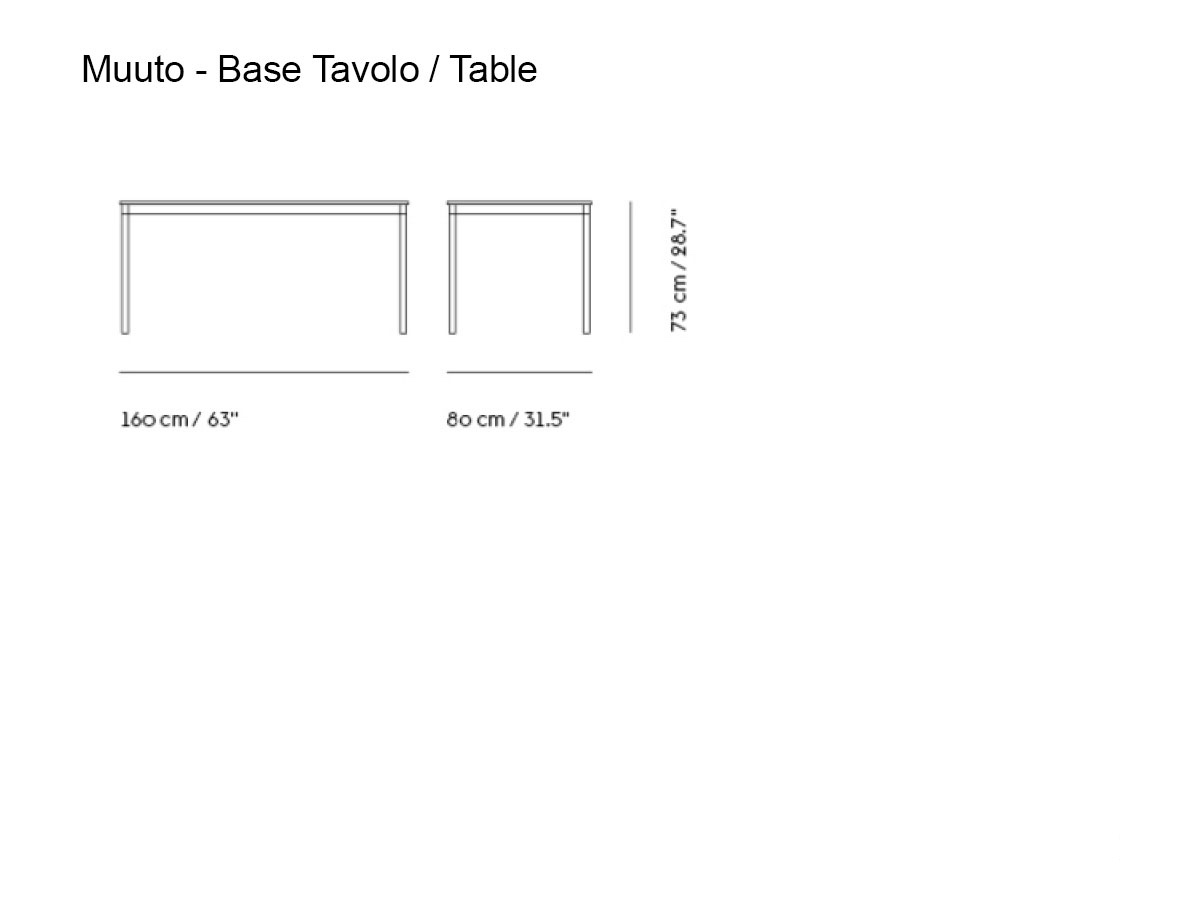 Muuto Base Table L 160 Cm