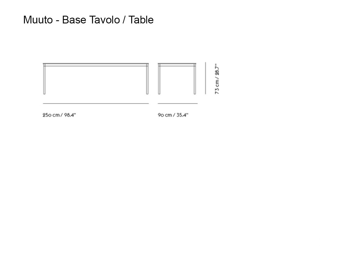 Muuto Base Table L 250 Cm