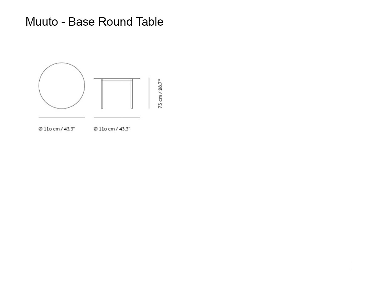 Muuto Base Round Table O 110 Cm