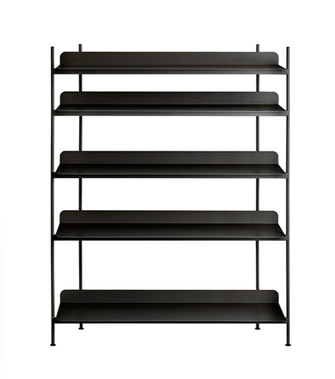 Muuto Compile Shelving System Configuration 3 Bookshelf Black