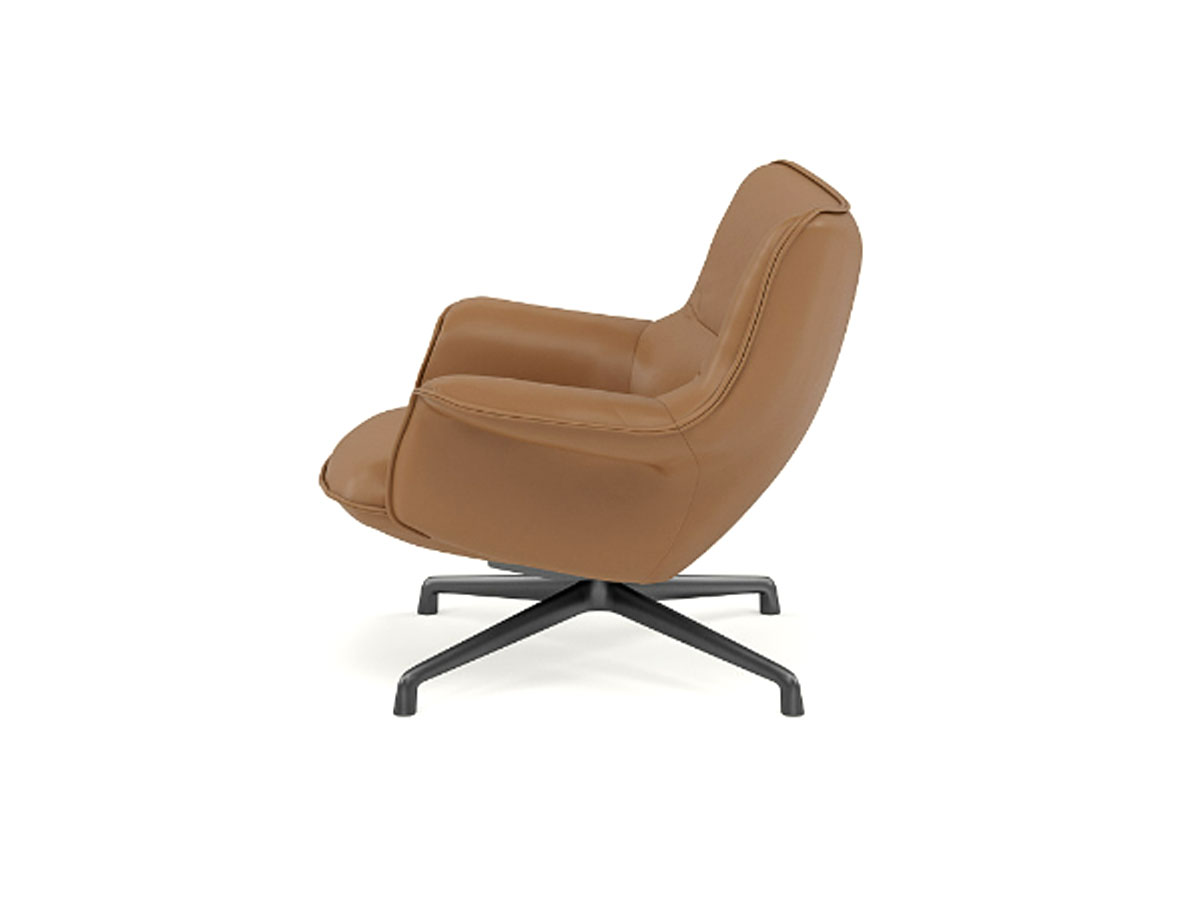 Muuto Doze Lounge Chair Low Back Swivel Base
