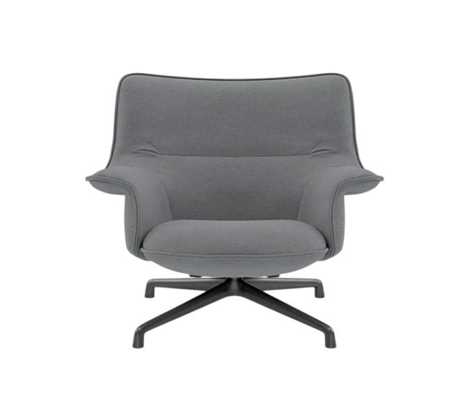 Muuto Doze Lounge Chair Low Back Swivel Base