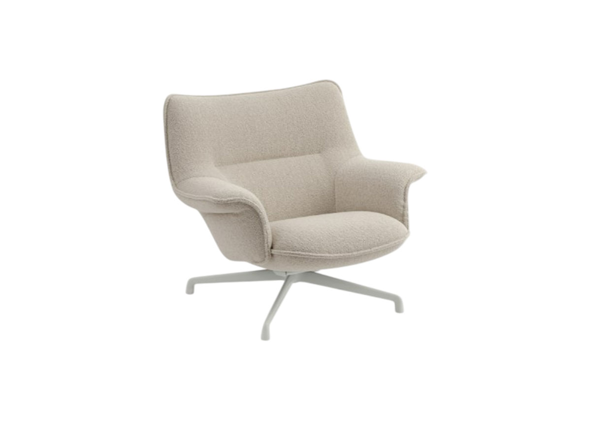 Muuto Doze Lounge Chair Low Back Swivel Base