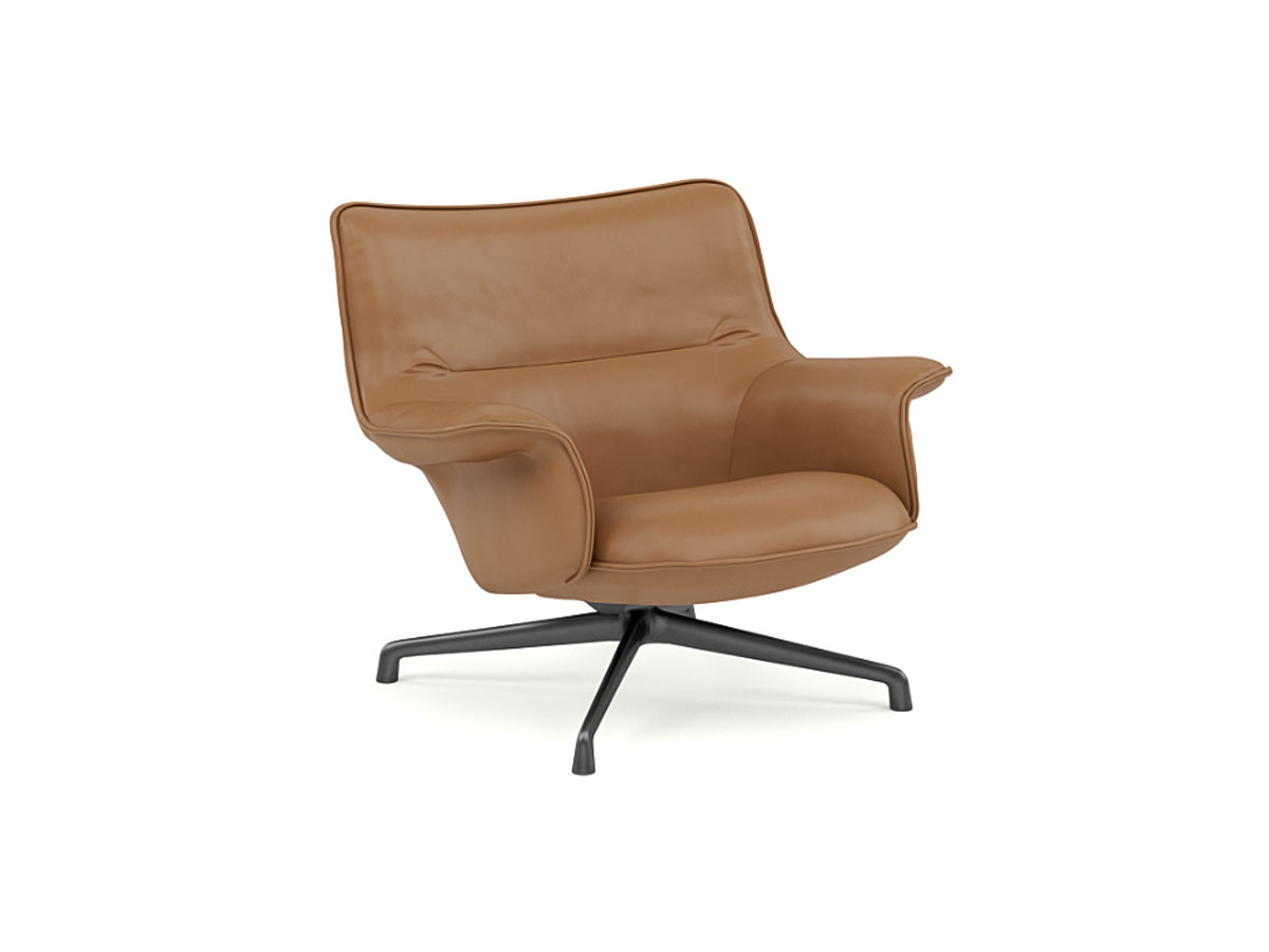 Стул Muuto Doze, лаунж низкая спинка · основание поворотное