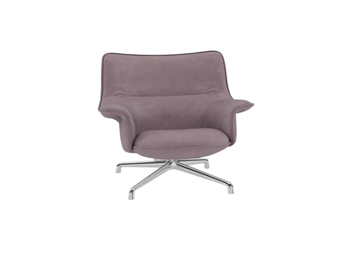 Muuto Doze Lounge Chair Low Back Swivel Base