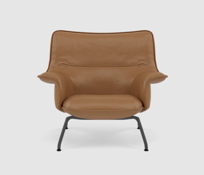 Muuto Doze Lounge Chair Low Back Tube Base