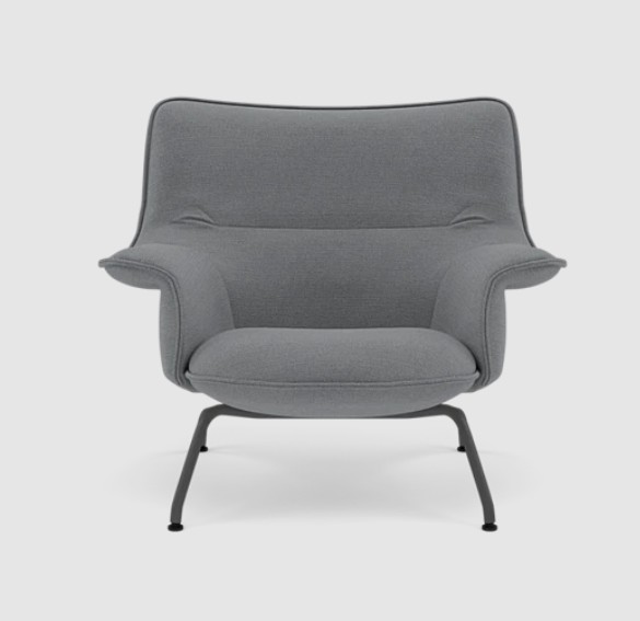 Muuto Doze Lounge Chair Low Back Tube Base