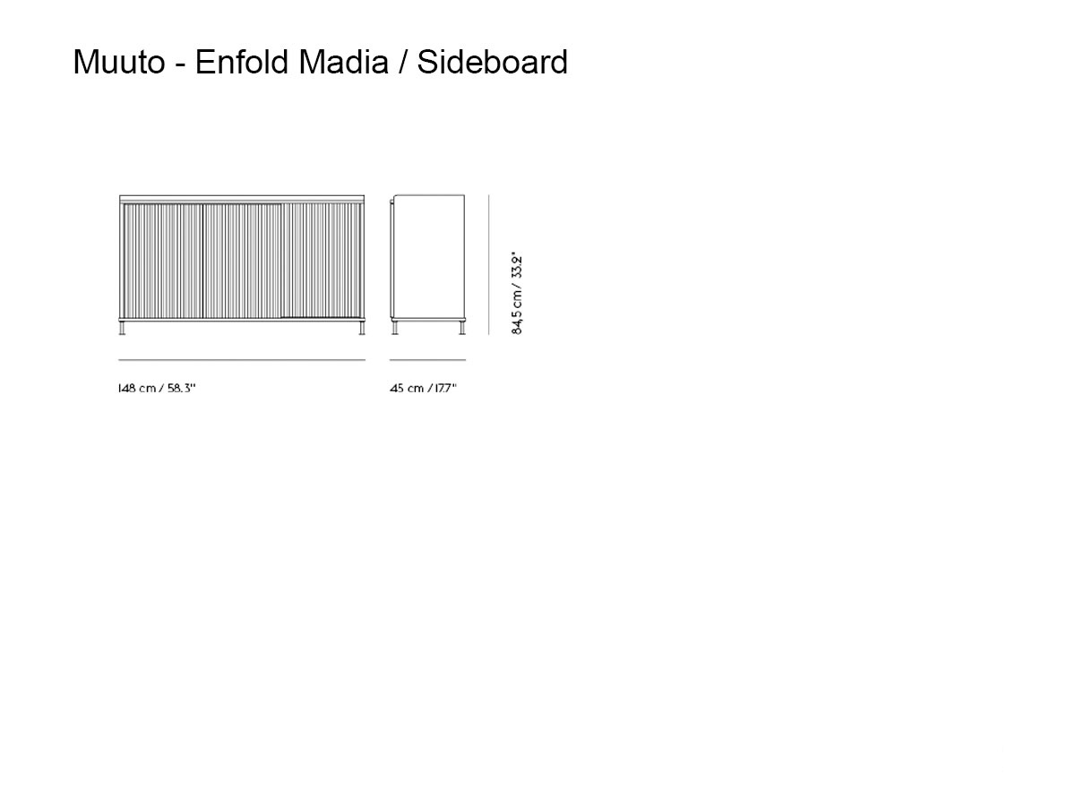 Muuto Enfold Sideboard L 148 Cm H 85 Cm