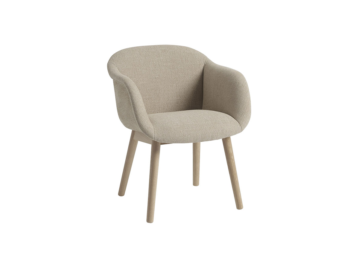 Muuto Fiber Lounge Armchair Wood Base Ecriture 240oak