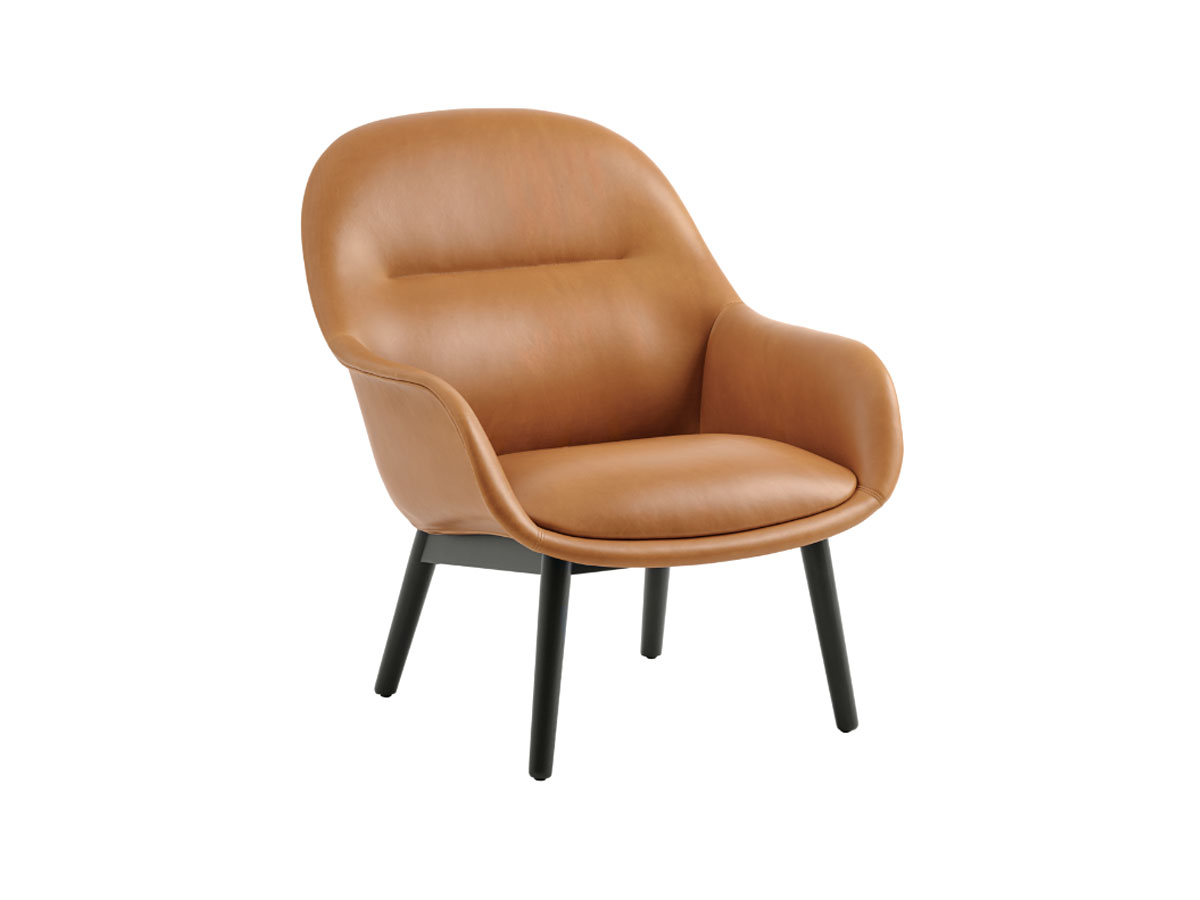 Muuto Fiber Lounge Armchair Wood Base