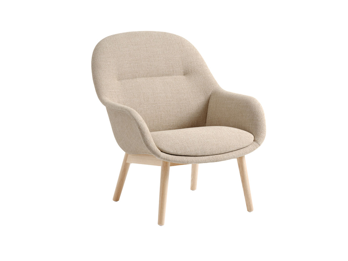 Muuto Fiber Lounge Armchair Wood Base