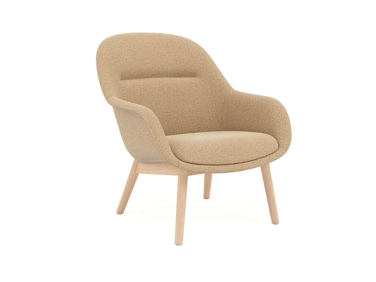 Muuto Fiber Lounge Armchair Wood Base