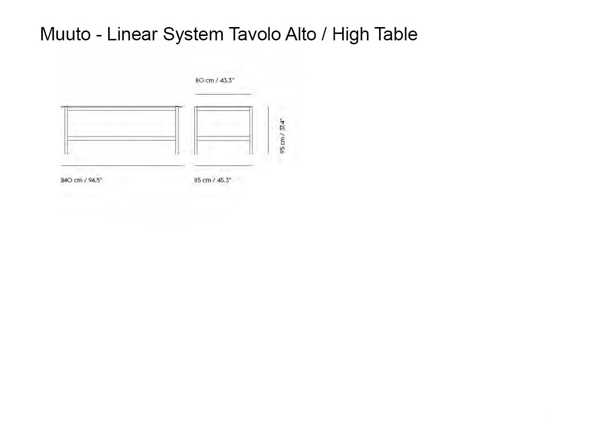Muuto Linear System High Table