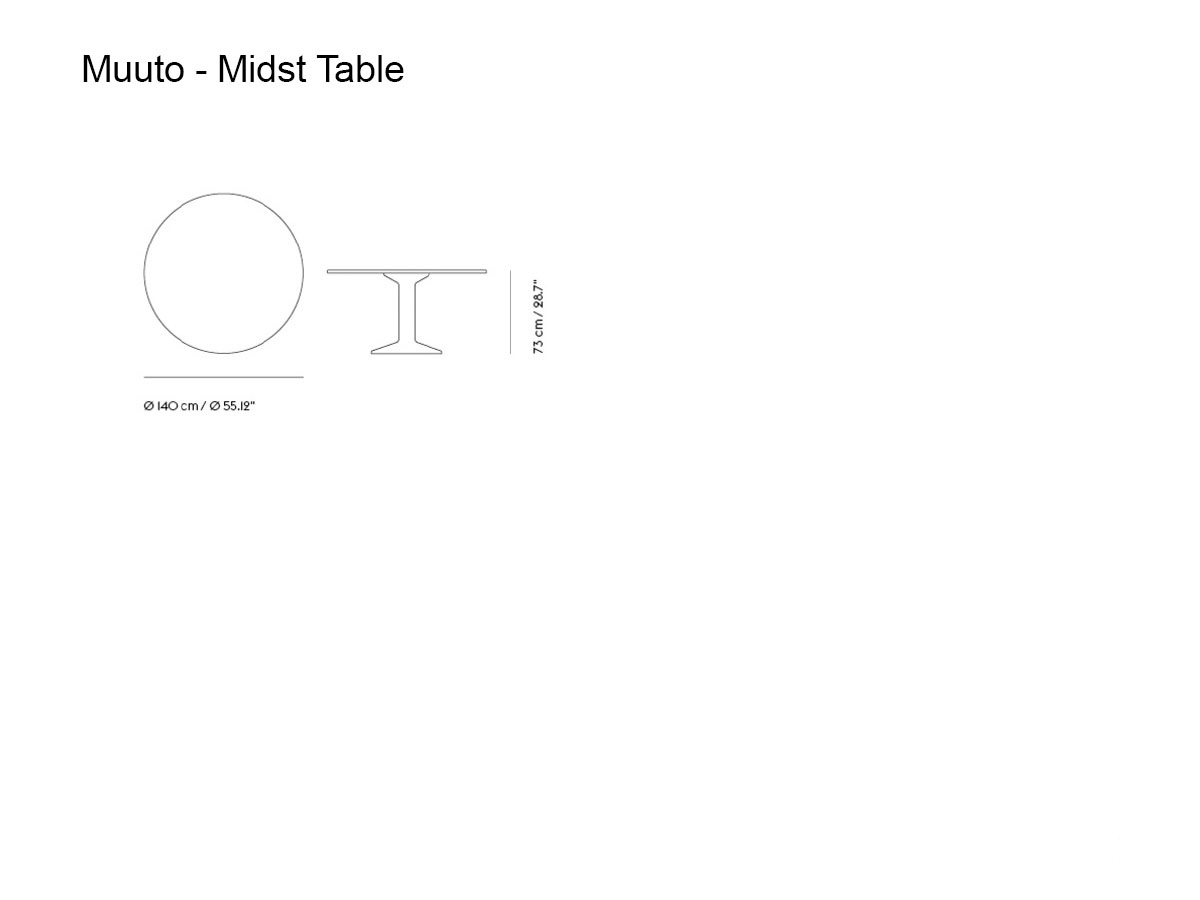Muuto Midst Table O 140 Cm
