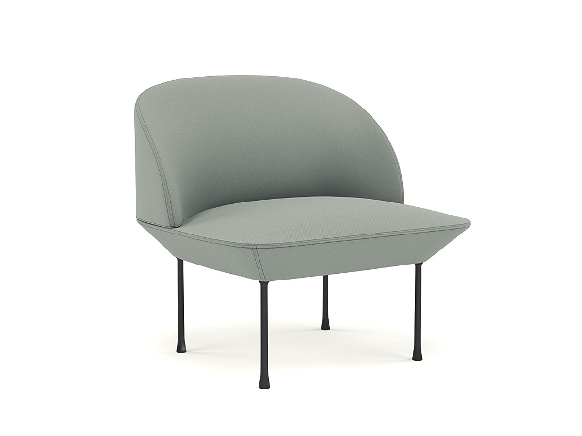 Muuto Oslo Sofa 1 Seater Steelcut 160 Dark Grey