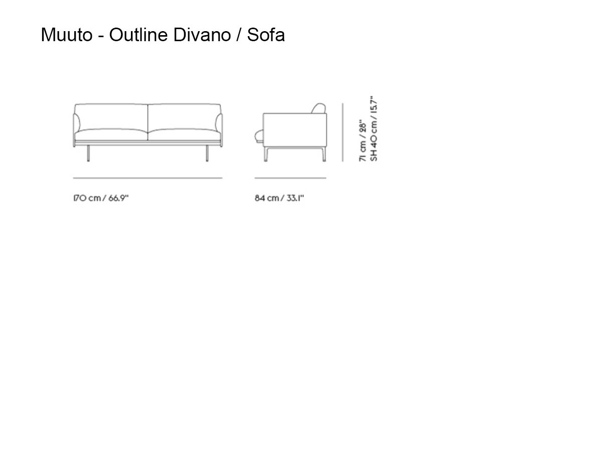 Muuto Outline 2 Seater Sofa