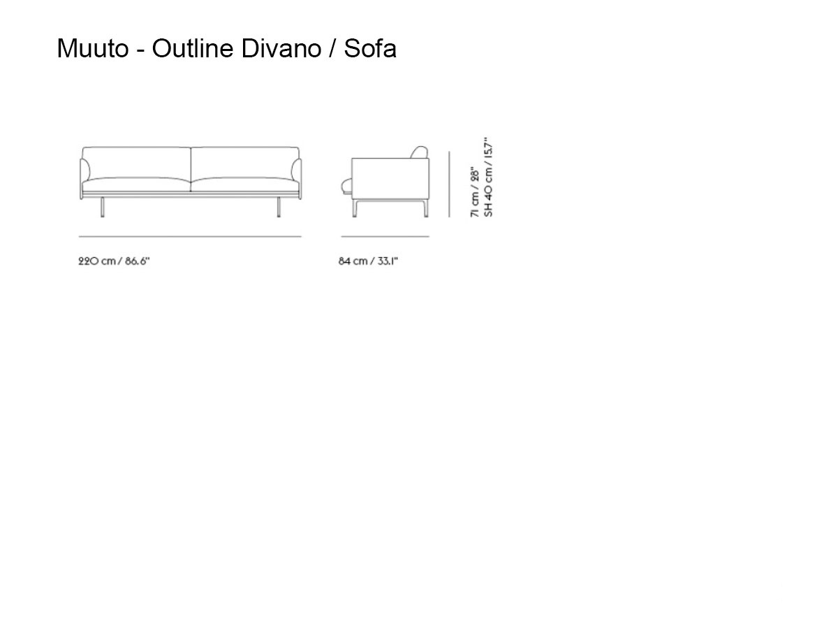 Muuto Outline 3 Seater Sofa