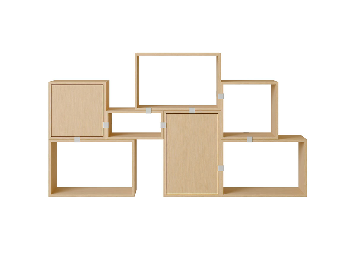 Muuto Stacked Storage System Bookcase Configuration 6