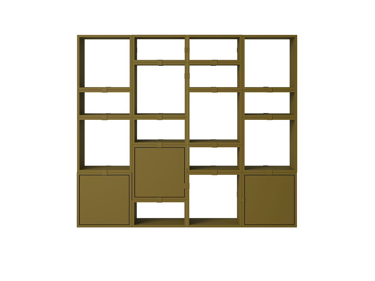 Muuto Stacked Storage System Bookcase Configuration 4