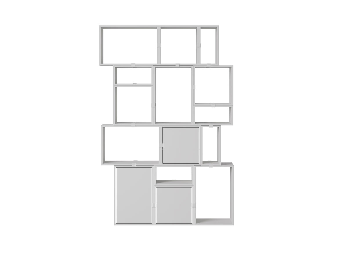 Muuto Stacked Storage System Bookcase L 150 Cm Configuration 2