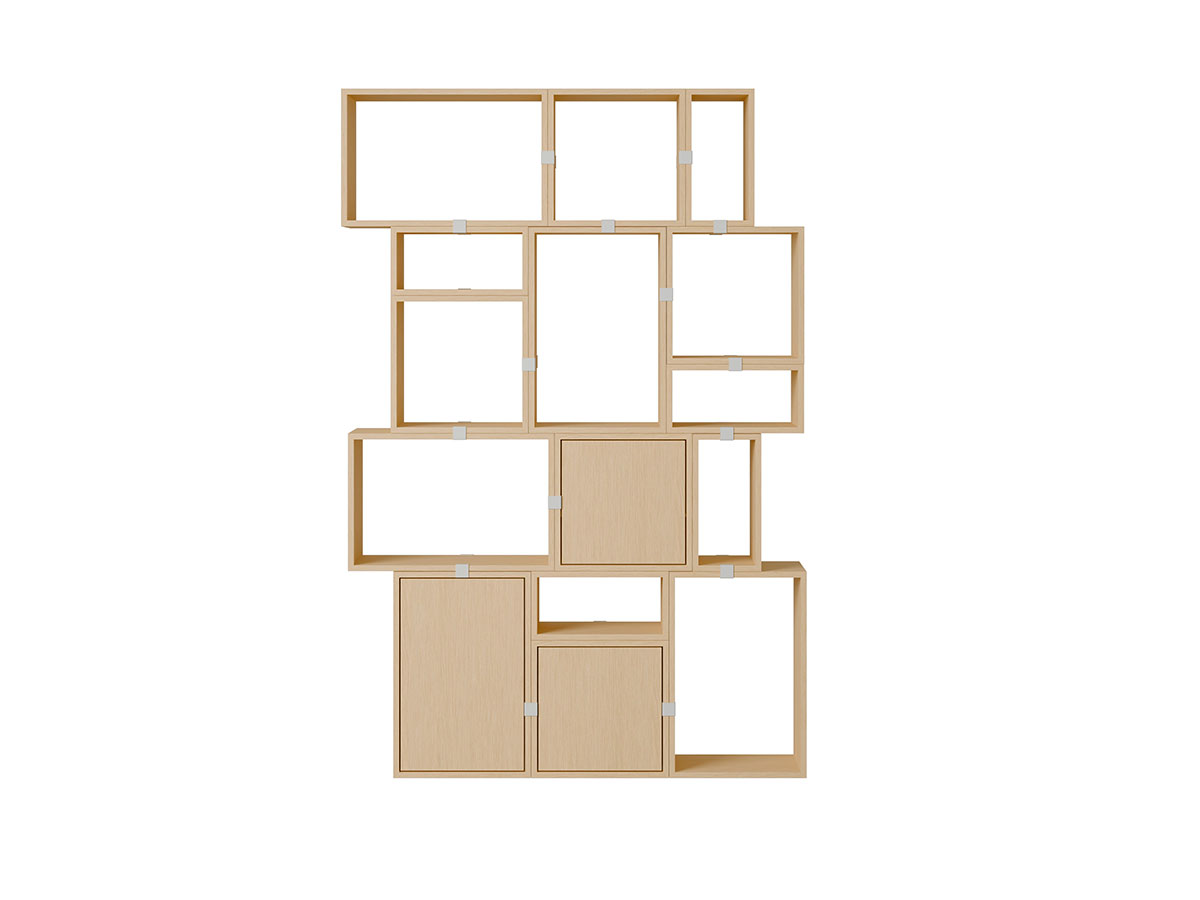 Muuto Stacked Storage System Bookcase L 150 Cm Configuration 2