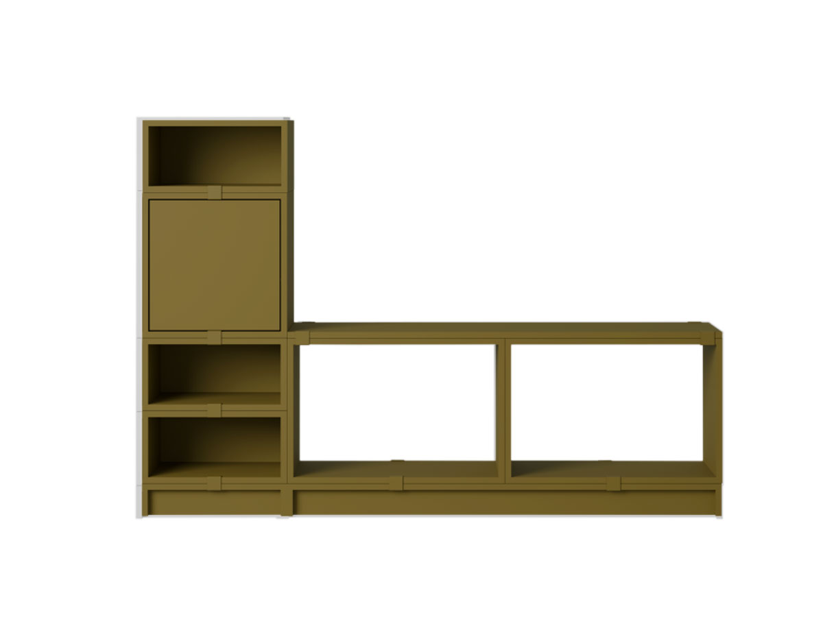 Muuto Stacked Storage System Hallway Storage Configuration 1