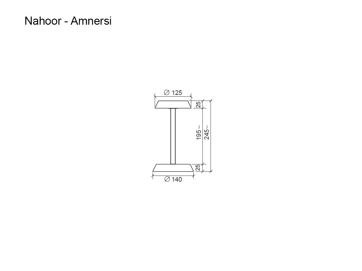 Nahoor Amnersi Table Lamp Outdoor