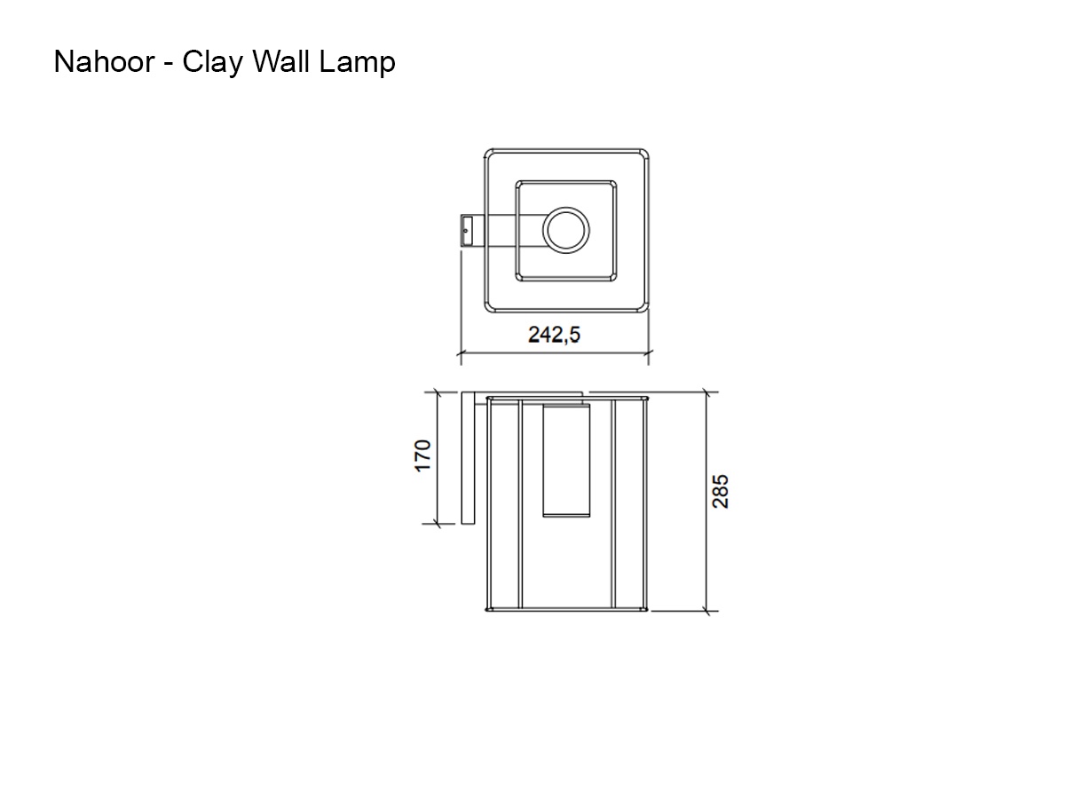 Nahoor Clay Wall Lamp