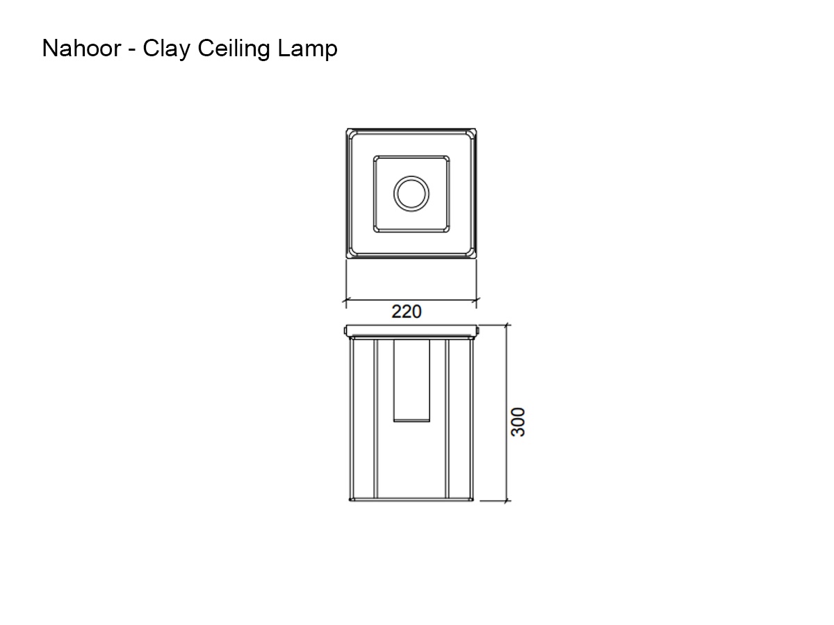 Nahoor Clay Ceiling Lamp