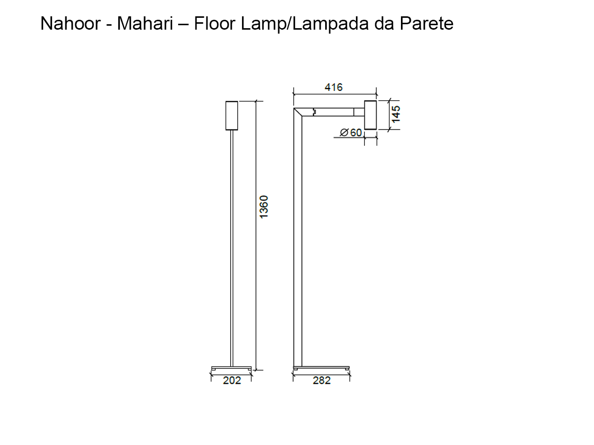 Nahoor Mahari Floor Lamp