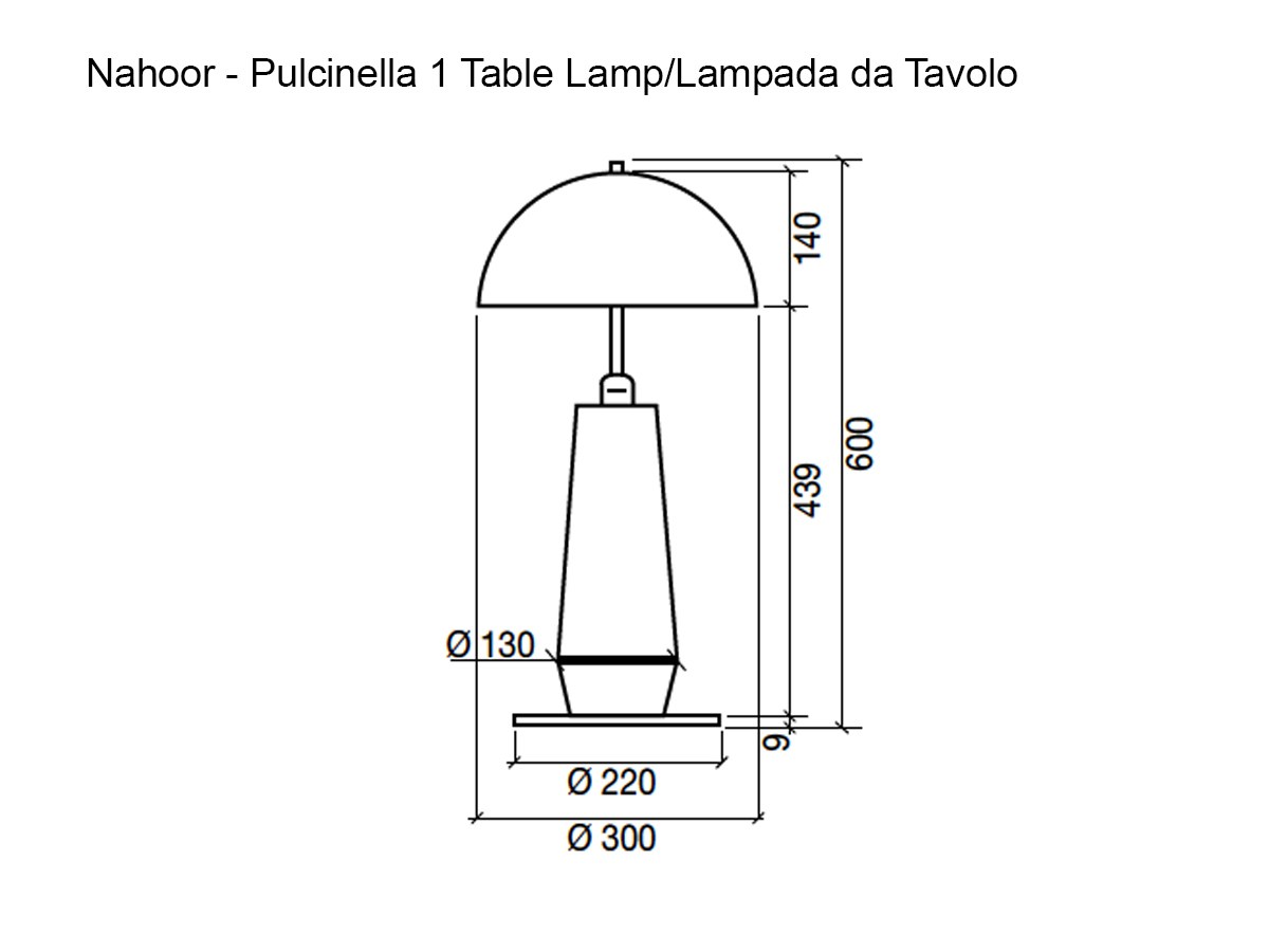 Nahoor Pulcinella 1 Table Lamp