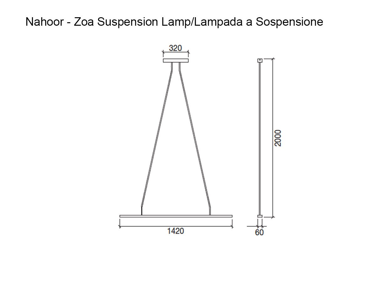 Nahoor Zoa Suspension Lamp