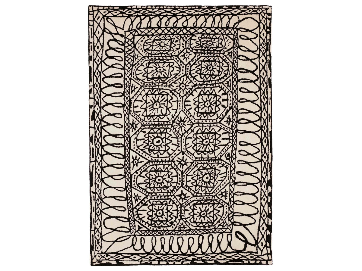 nanimarquina Black On White Estambul Rug