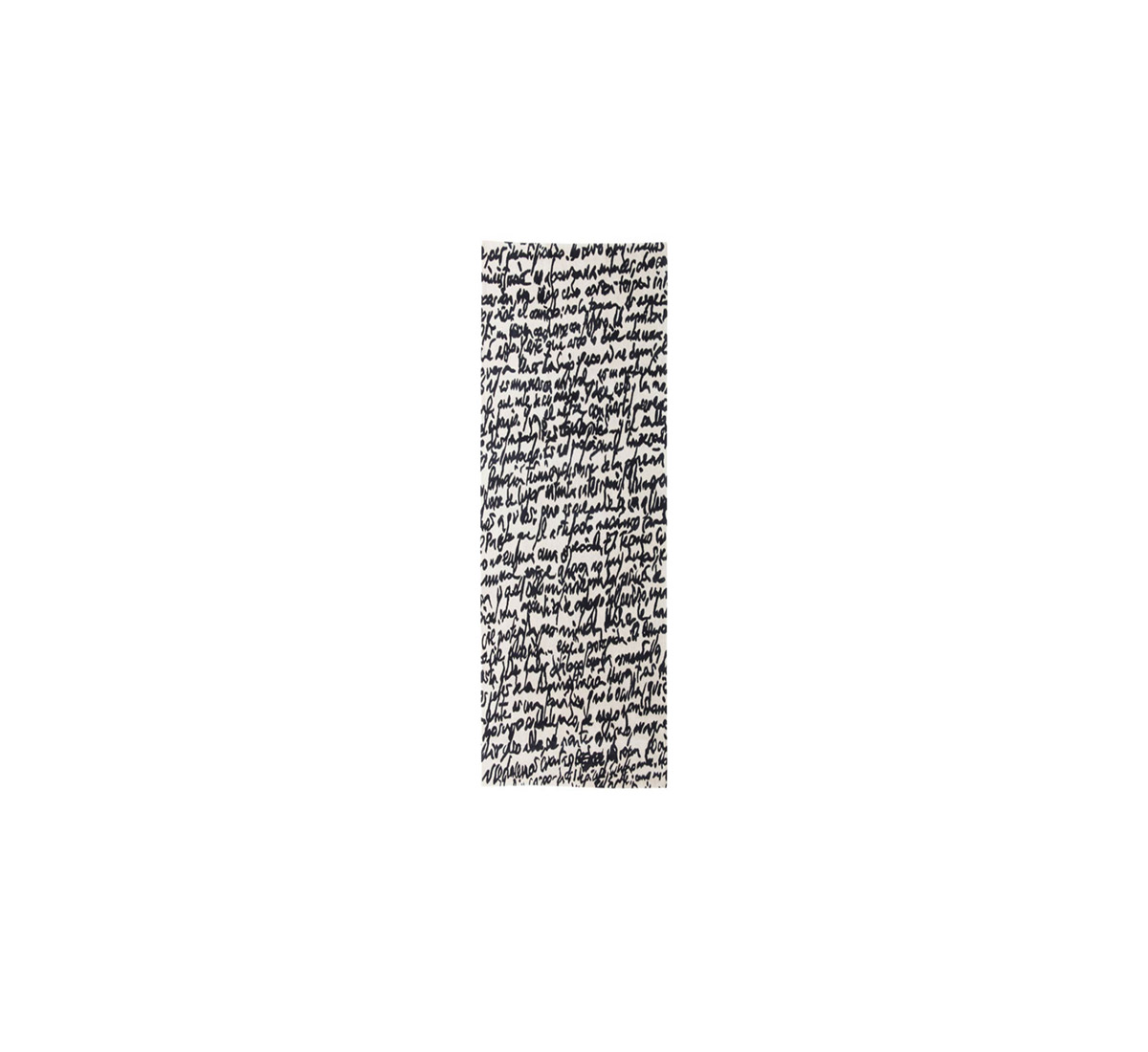 nanimarquina Black On White Manuscrit Rug