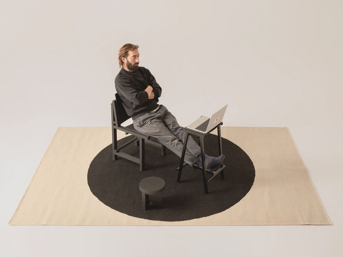 nanimarquina Topo Rug Black