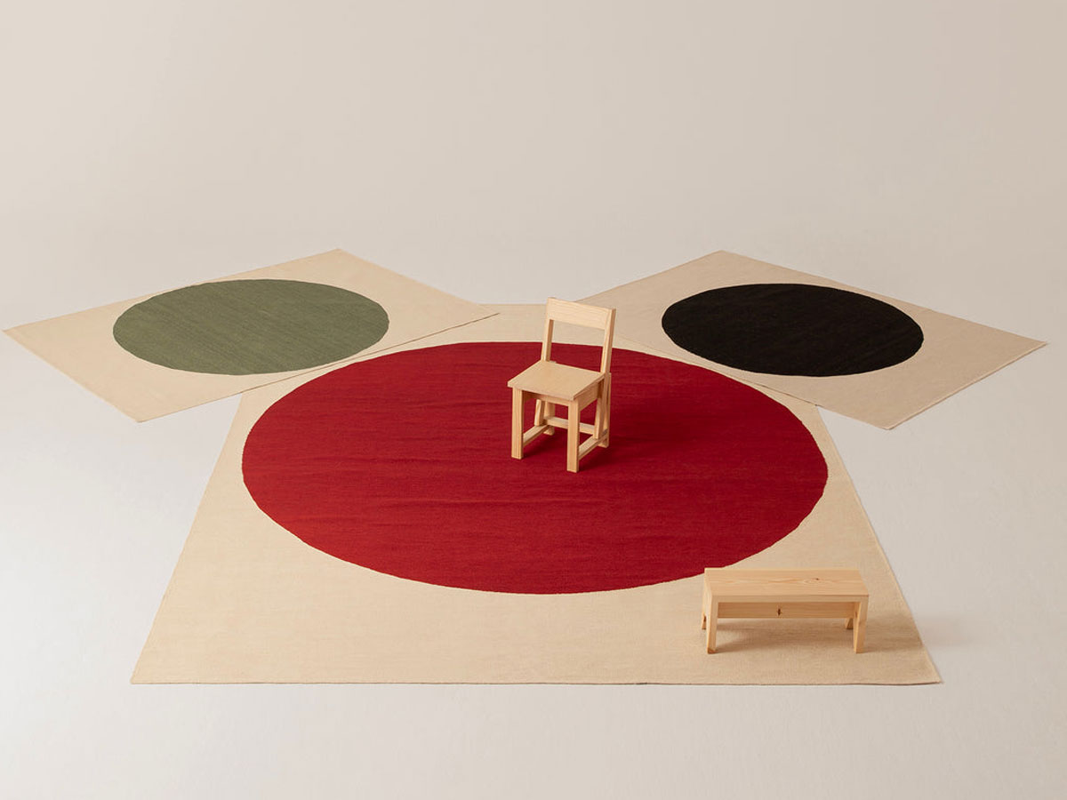 nanimarquina Topo Rug Red
