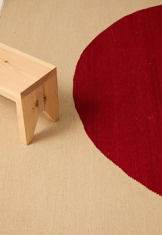 nanimarquina Topo Rug Red