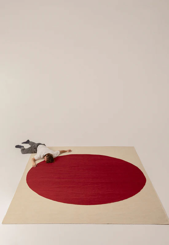 nanimarquina Topo Rug Red