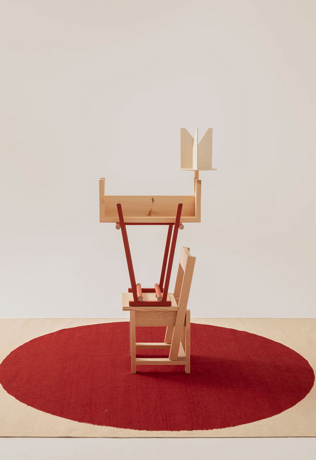 nanimarquina Topo Rug Red