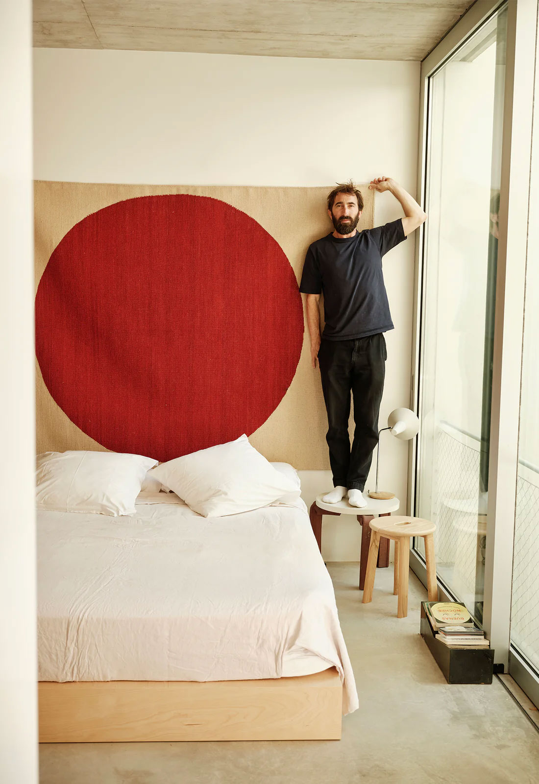 nanimarquina Topo Rug Red