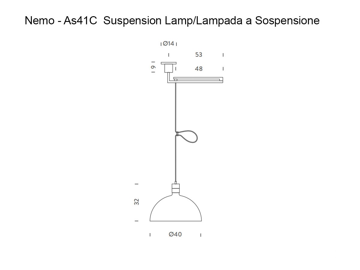 Nemo As41c Suspension Lamp