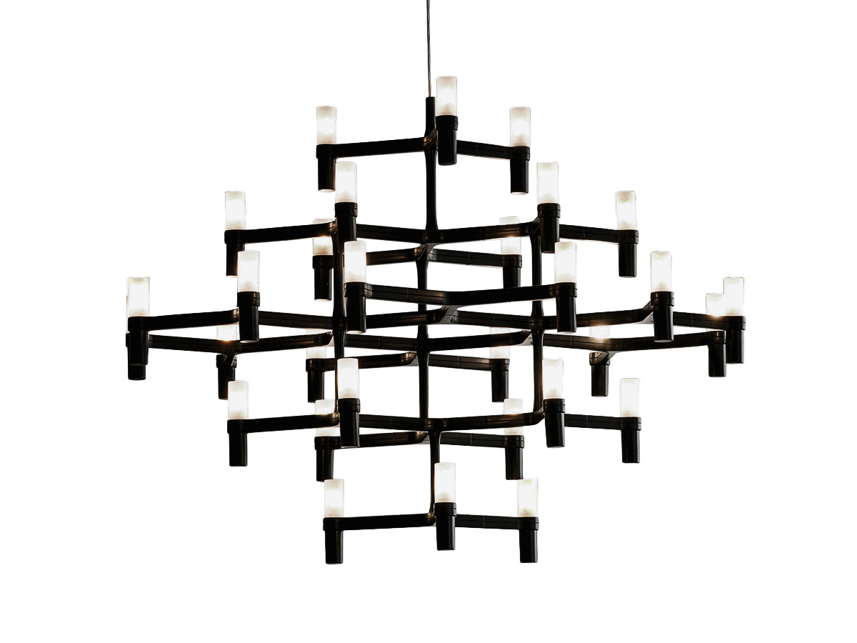 Nemo Crown Major Black Pendant Lamp Transparent Cable