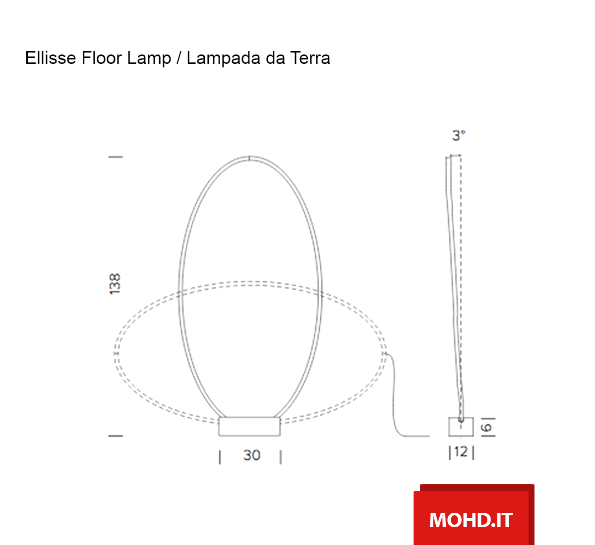 Nemo Ellisse Floor Lamp