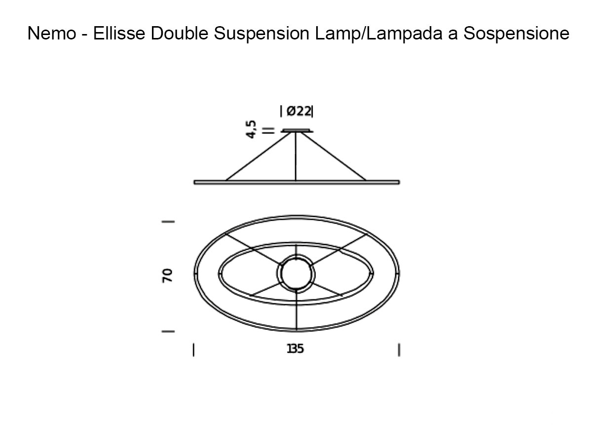 Nemo Ellisse Pendant Double